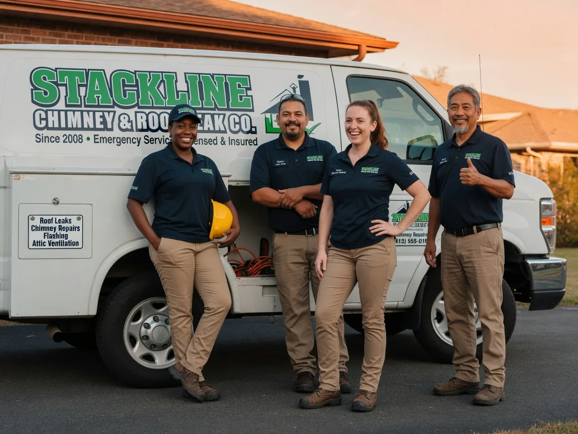 Chimney flashing repair company in Welling, OK